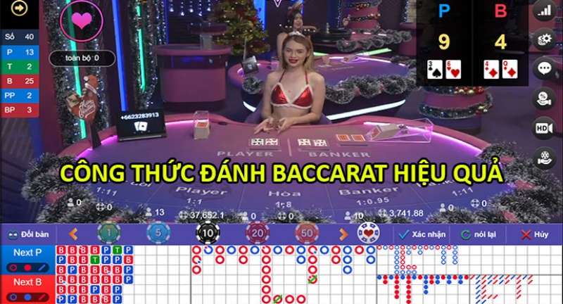 Cách chơi Baccarat luôn thắng theo cầu bệt - cầu dọc