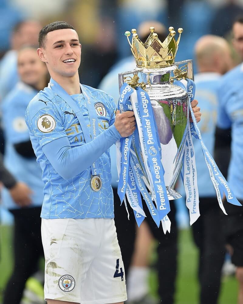 Hình nền Phil Foden nâng cúp