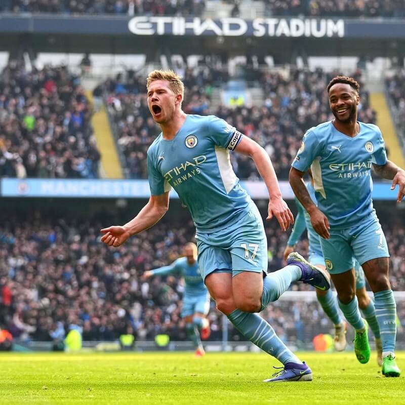 Hình nền Kevin De Bruyne vui vẻ ăn mừng