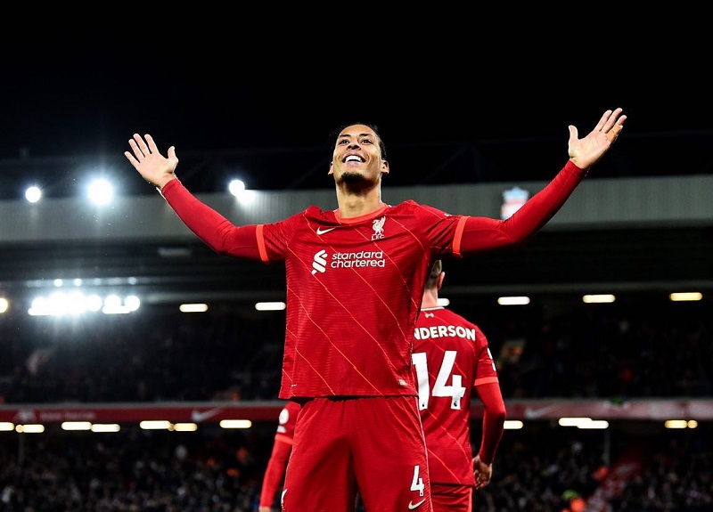 hình nền Virgil van Dijk ăn mừng