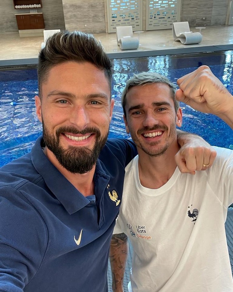 hình nền Olivier Giroud cùng đồng đội grizmaan ở tuyển pháp