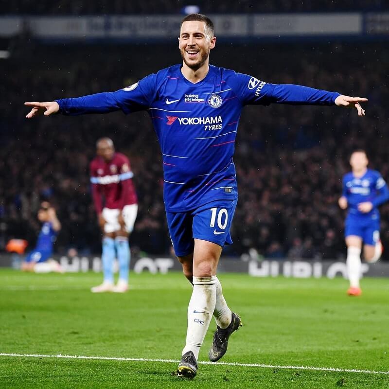  hình nền Eden Hazard vui vẻ ăn mừng