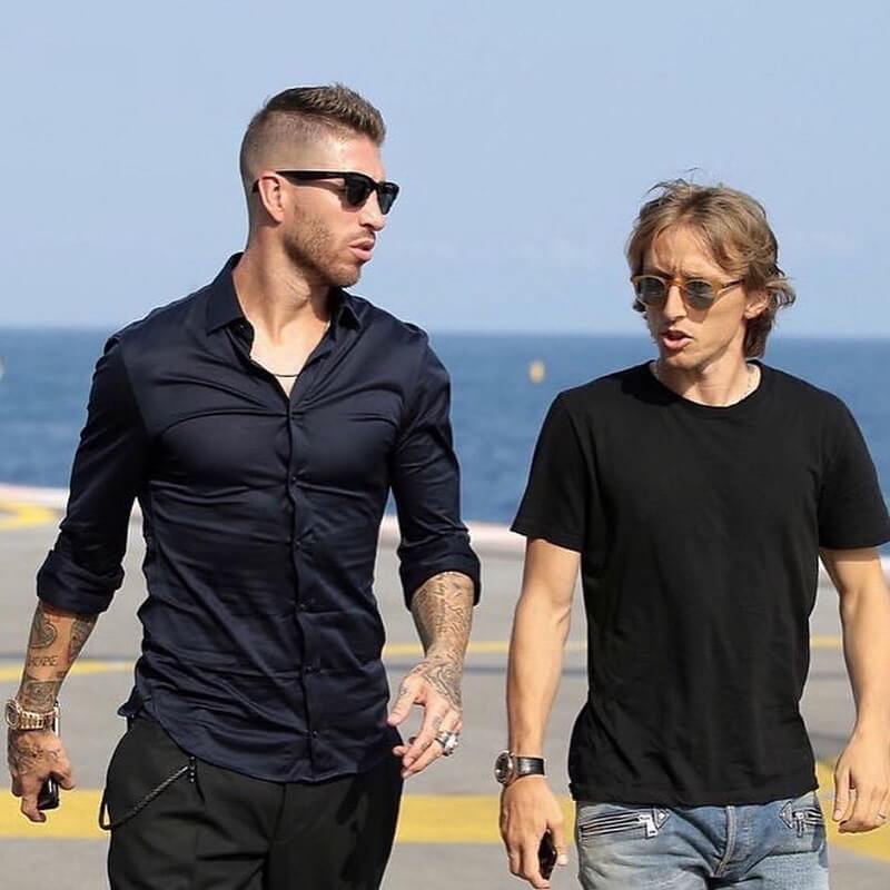 hình nền Luka Modrić cùng đồng đội ramos