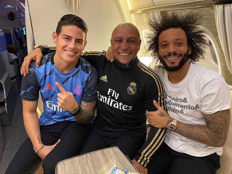 hình nền James Rodríguez cùng roberto carlos và marcelo