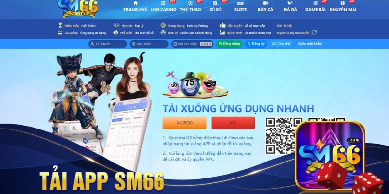 Cách tải app Sm66 chi tiết cho cược thủ