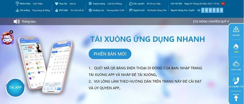 Phiên bản 123bet trên Mobile