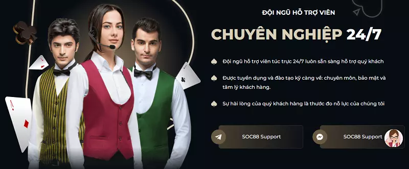 Đội ngũ chăm sóc khách hàng chuyên nghiệp