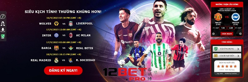 Thao tác tham gia trải nghiệm tại 12Bet