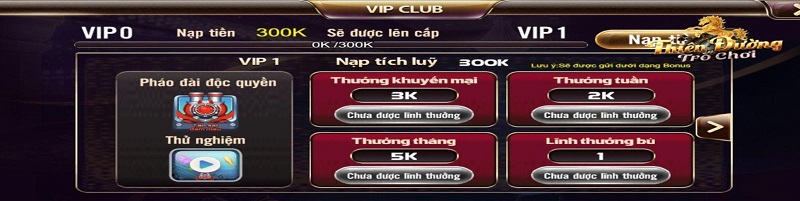 VIP TDTC nhận thưởng cực đã từ cổng game uy tín