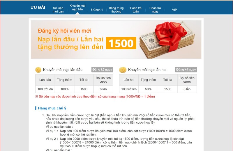 Khuyến mãi hấp dẫn tại Kubet