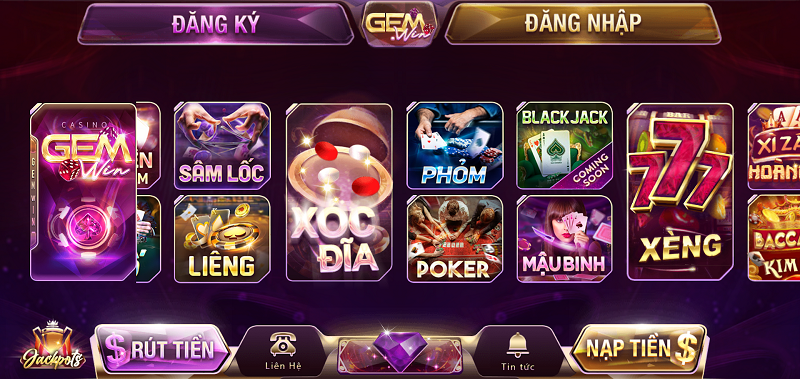 Tham gia Gemwin ngay để chơi nhiều tựa game bài đổi thưởng hấp dẫn