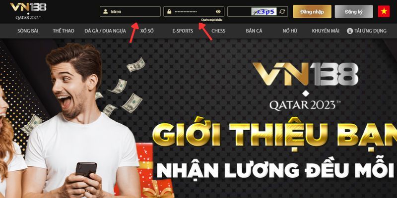 Đăng nhập tại Vn138 thần tốc chỉ với 3 bước