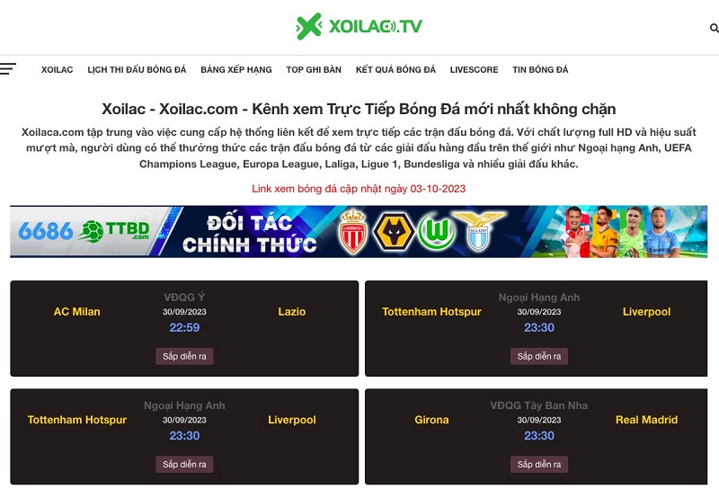 Xoilac TV khiến người hâm mộ trầm trồ vì chất lượng quá tốt