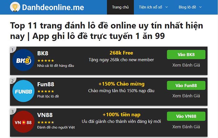 Đánh đề online MEZ là gì?