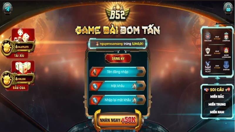 Ảnh 1: Giới thiệu cổng game bài B52 Club