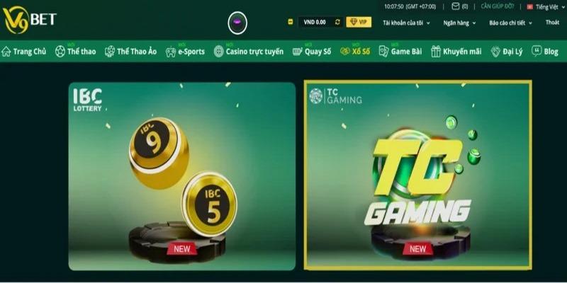 Giới thiệu sảnh game xổ số trực tuyến tại V9bet