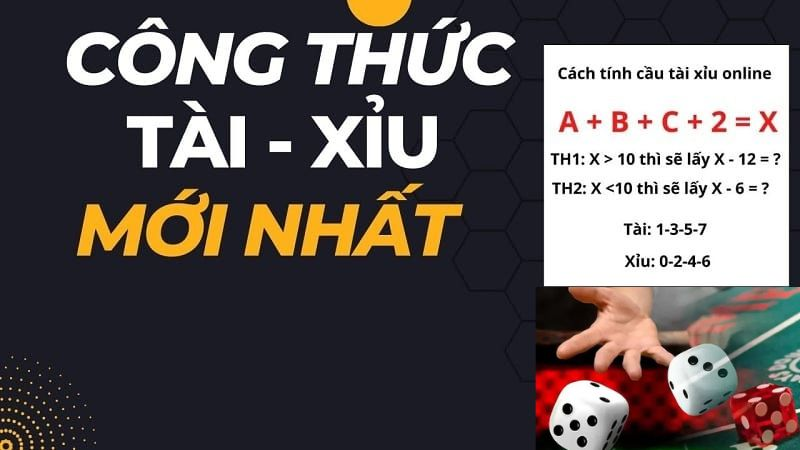 Các công thức tính tài xỉu chuẩn