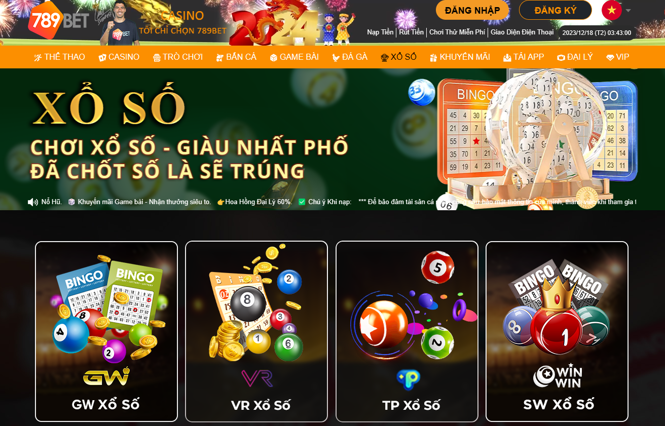 Vào 789Bet giải trí xổ số thả ga