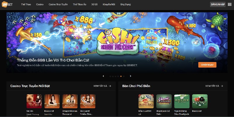 188BET nổi bật là sân chơi giải trí hàng đầu tại Việt Nam 