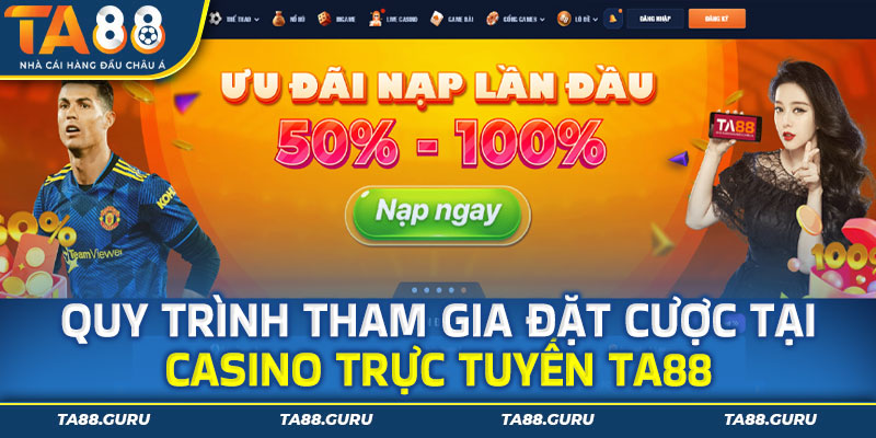 Sảnh chơi casino trực tuyến Ta88 được trang bị rất hiện đại