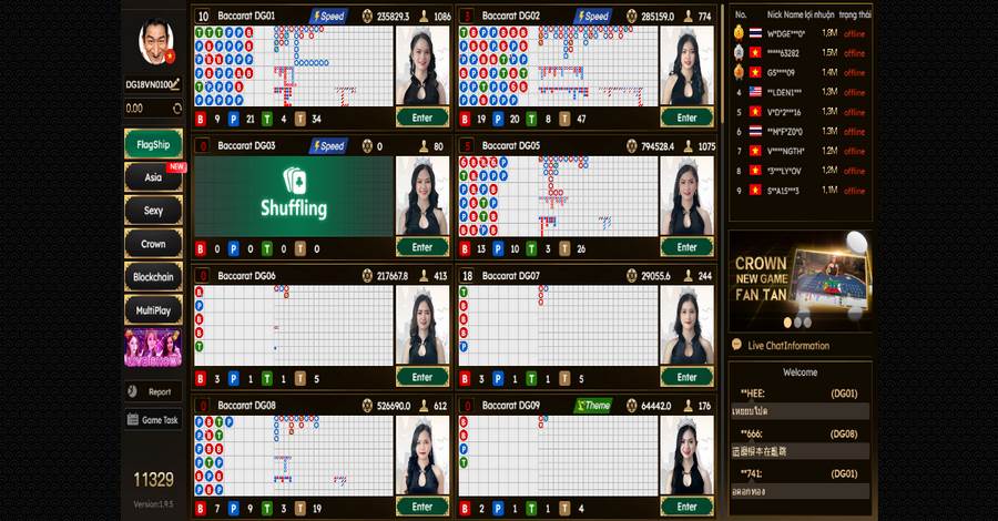 Live Casino đẳng cấp tỷ lệ thưởng cao