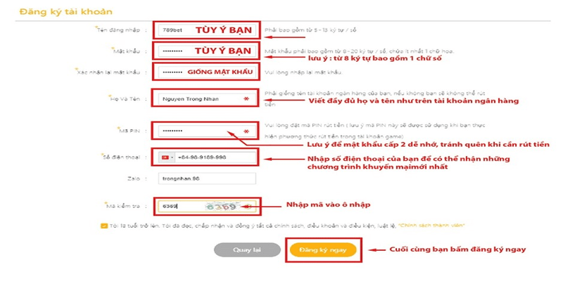 Hướng dẫn các bước đăng ký 789BET cho người mới