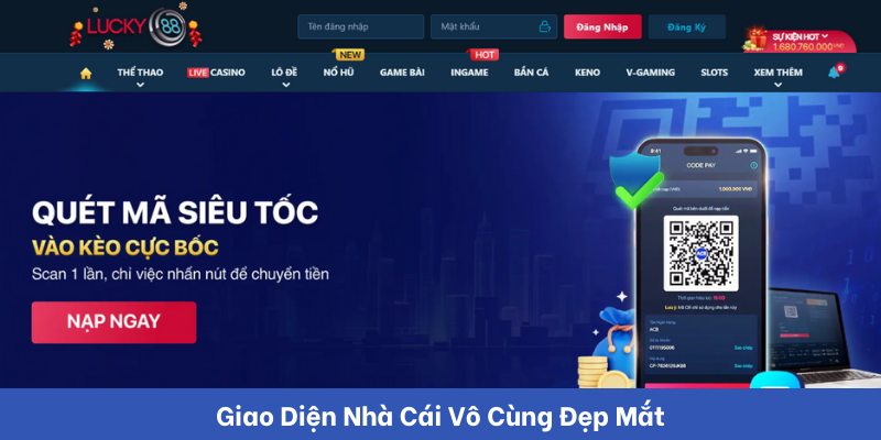 Giao diện đẹp mắt