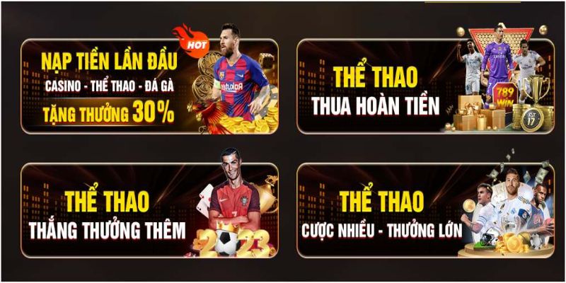 Hoàn trả lớn tại sảnh cược thể thao 789Win