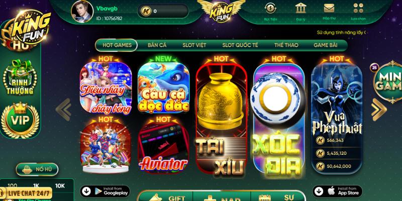 Khám phá thông tin về cổng game Kingfun